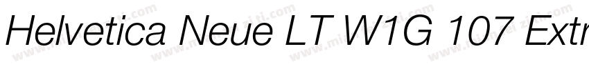Helvetica Neue LT W1G 107 Extra Bla字体转换